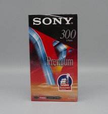 Sony Premium V300 VHSKassette Leerkassette 300 Minuten/5 Stunden NEU OVP sealed 