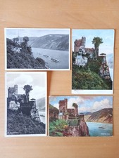 Ak Trechtingshausen / 4 Ansichten von der Burg Rheinstein mit Rhein