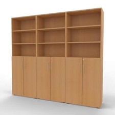 Büroschrankwand 3tlg. 215,6