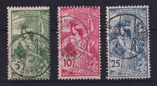 Schweiz 1900 Weltpostverein Mi.-Nr. 71-73 II gestempelt Satz 3 Werte