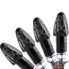 4x LED Mini Blinker schwarz