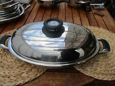 AMC Starline Ovaler Bräter 38 cm, 3,5 l mit Hochraumdeckel Und Aufsatz