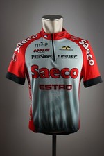 Team Saeco Estro Giessegi Moser jersey Rad Trikot Gr. L Bike cycling Shirt R2