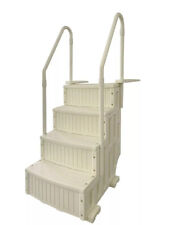 Schwimmbadleiter OKU Treppe Kunststoff 4-stufig Schwimmbad Pool Treppe 4-Stufen