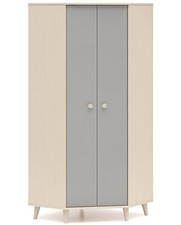 Eckkleiderschrank MEVEL 01 Kleiderschrank Ecklösung Raumwunder