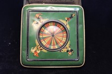 Alte Blechdose bunt Marke Haribo Lakritzen Bonn Fußball 24x24x10cm defekt 30er J