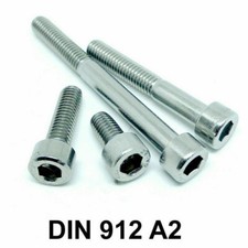 DIN912 M6 Zylinderschraube Innensechskant Kopf Schrauben A2