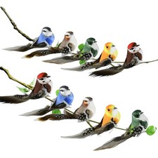 Mini Deko Vögel mit Clip –