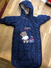 Fußsack für Kinderwagen von n-Joy Fashion, Größe 62, dunkelblau