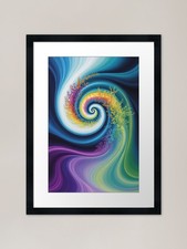 Fibonacci Spirale Gerahmter