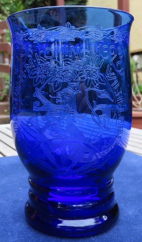 Kobaltblau glas von - von, copier