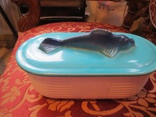 alte Porzellan Fischdose