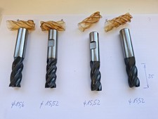 4 Fräser VHM 16 mm Vollhartmetall Schlicht Schrupp Neu nachgeschliffen Beschicht