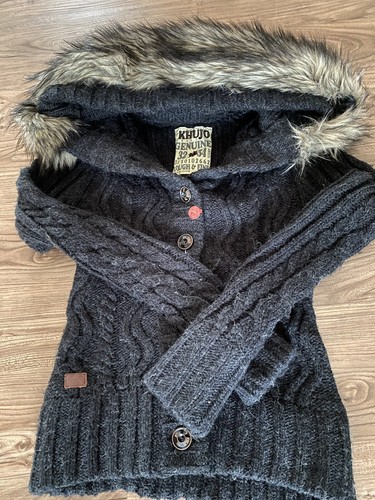 Khujo wolljacke mit fellkragen - mit,