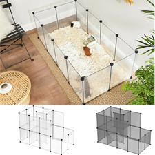 Freigehege Laufstall Kleintierkäfig DIY-Hamsterkäfig Kunststoff Gehege SONGMICS