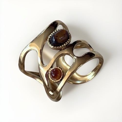 Gold ring breit edelstahl - gold,
