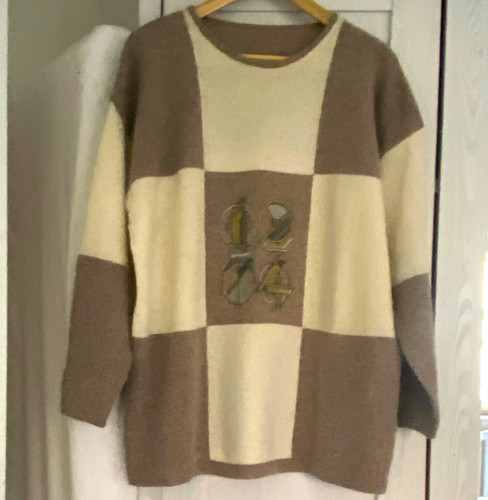 Damen pullover beige braun - damen, gr