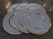 WMF Satz große schwere Platzteller rund Goldrand 6 Personen Cromargan TOP !