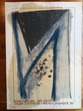Edgar Hofschen - Ausstellungplakat signiert, Galerie Nothelfer, Berlin 1981