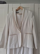 Zweiteiler Leinen Look 42