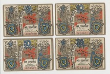 Mylau City 5, 10 Pf, 25 Pf, 50