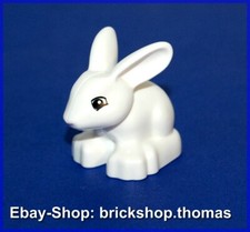 Lego Duplo Hase Kaninchen weiß - dupbunnyc01pb01 Bunny Rabbit White - NEU / NEW