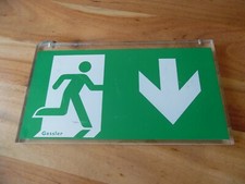 GESSLER PLEXIGLAS FLUCHTWEG NOTAUSGANG SCHILD FÜR BELEUCHTUNG