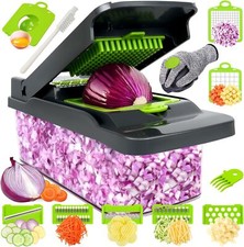 Multischneider Set Gemüseschneider Küchenreibe Gemüsehobel Einsätze Eitrenner