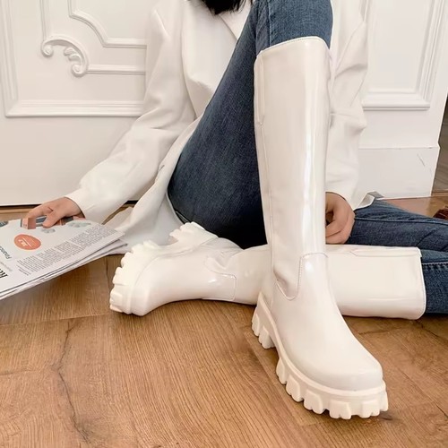 Platform boots stiefel - boots,