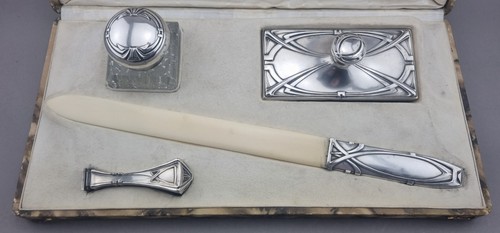 Jugendstil schreibset silber - jugendstil,