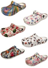 Damen Clogs Hausschuhe Gartenschuhe Pantoletten Praxis Schuhe Strand Gr. 36-42