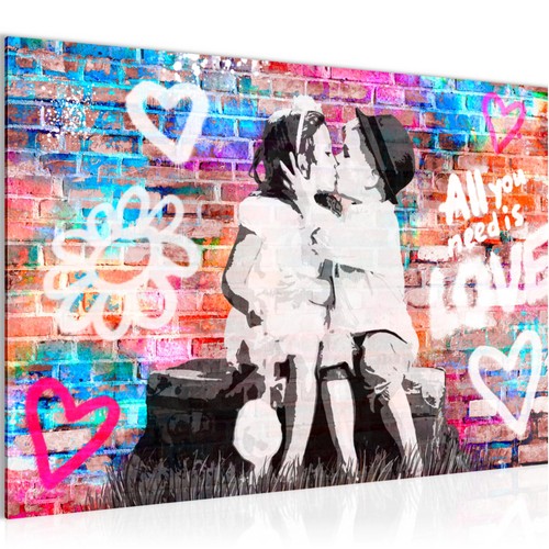 Wandbilder wohnzimmer banksy - wandbilder,