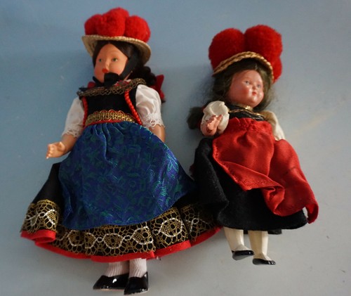 Vintage trachten puppen - 2,