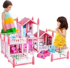 Puppenhaus mit Möbeln und