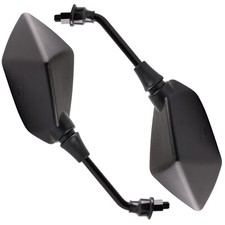 2* Spiegel E-Geprüft Spiegelset für Roller Motorrad Quad Universal M10 Schwarz