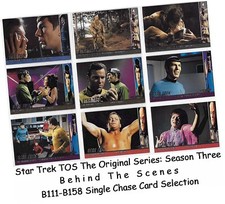 Star Trek TOS Original Serie Staffel 3 Hinter den Kulissen Karten Auswahl B111-158