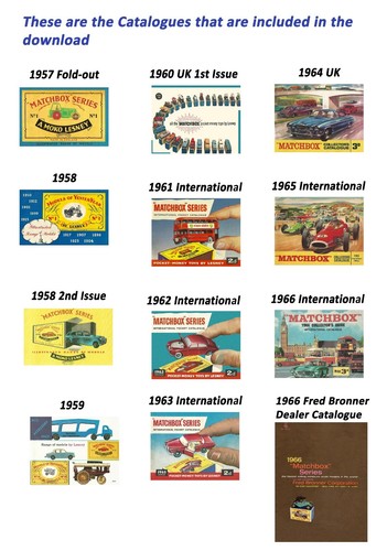 Matchbox kataloge 1957 - 1957, 1958