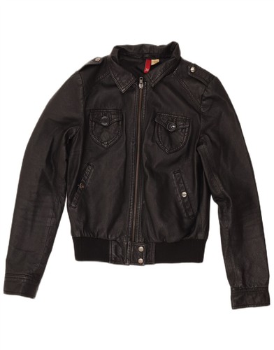 Damen crop lederjacke - h&m,