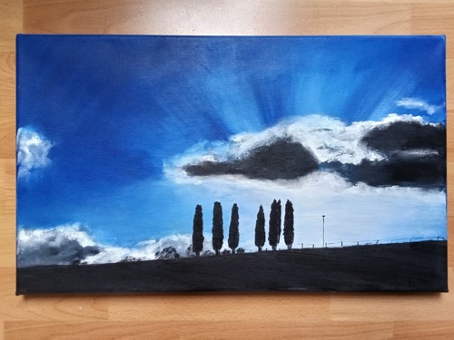 Acryl bild gemälde landschaft - acryl,