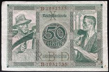 50 Mark Reichsbanknote 1920  Banknote  15.11.I