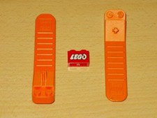 LEGO 2 Stein-Trenner Separator orange 96874 + roter Motivstein Lego - TOP