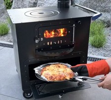 Garten-Backofen mit Herdplatte