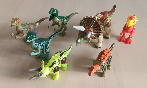 Klemmbaustein dinos - 7x,