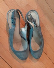 Slingpumps Wildleder, grau