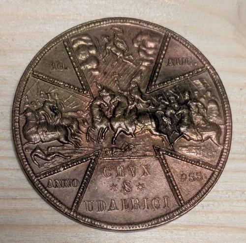 Medaille ulrichskreuz bronze - medaille,