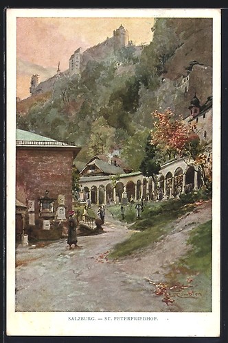 Künstler edward theodore - künstler-ak,