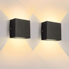 2X Wandlampe Cube Würfel LED