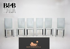 B&B Italia Arcadia Arcalla Esszimmerstühle Paolo Piva Vintage 80er Design Leder
