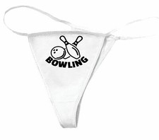 Damen String Tanga BOWLING -
