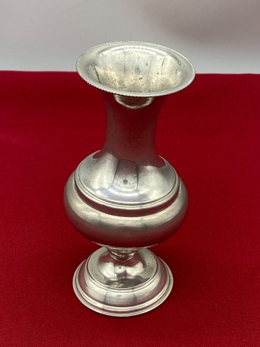 Kleine vase metall versilbert - vase,